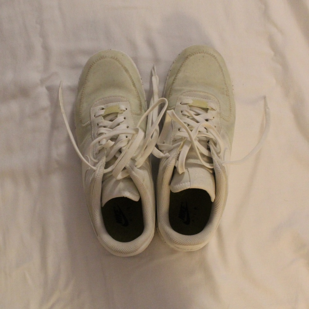 Nike Women’s Air Force 1s in the Crater Summit White.